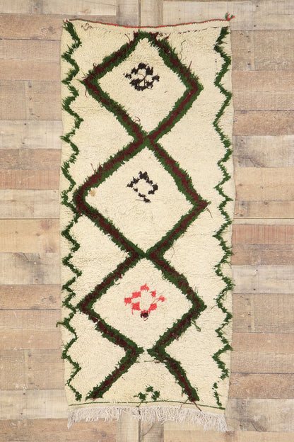 2 x 5 Vintage Moroccan Azilal Rug 21540