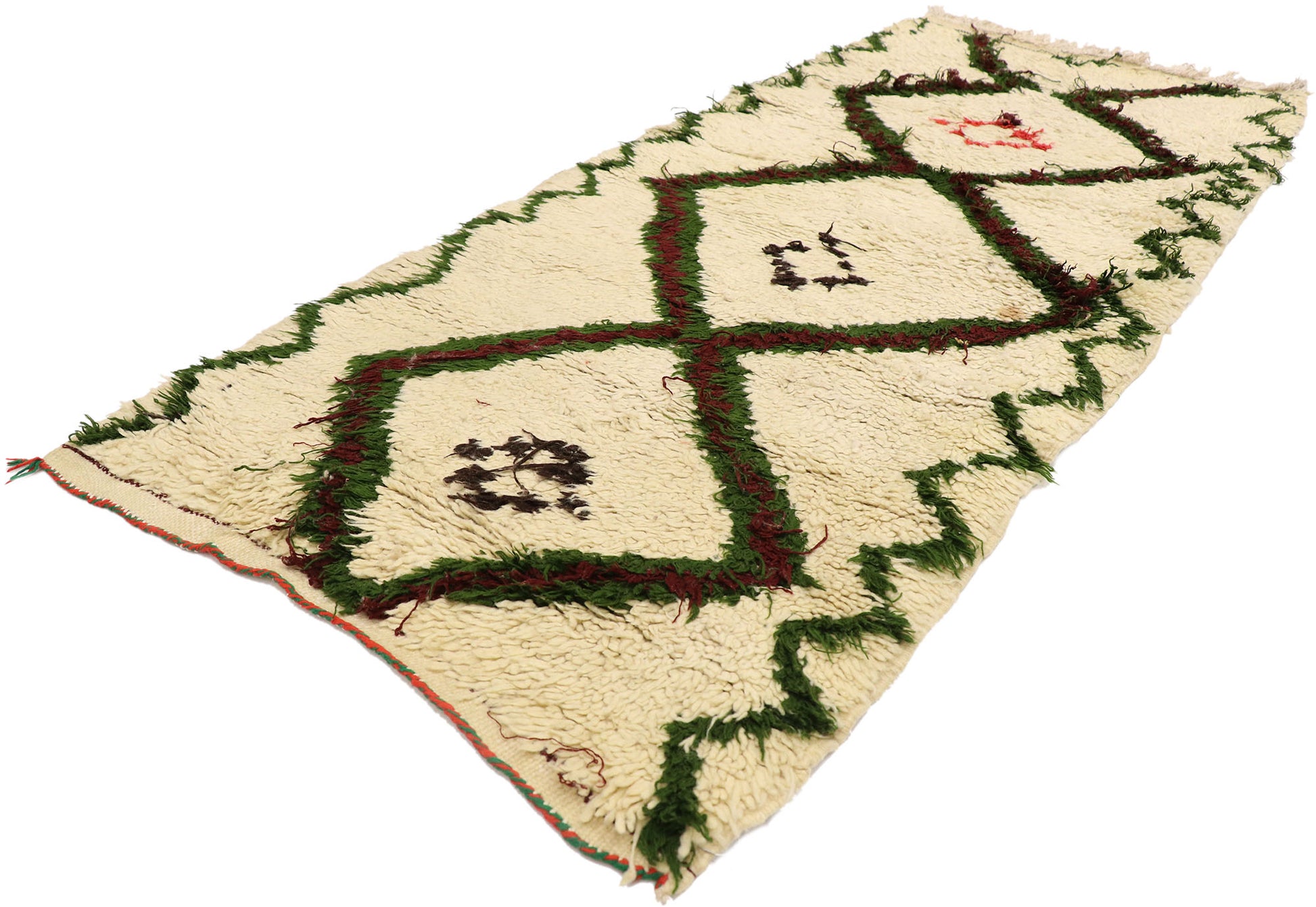 2 x 5 Vintage Moroccan Azilal Rug 21540