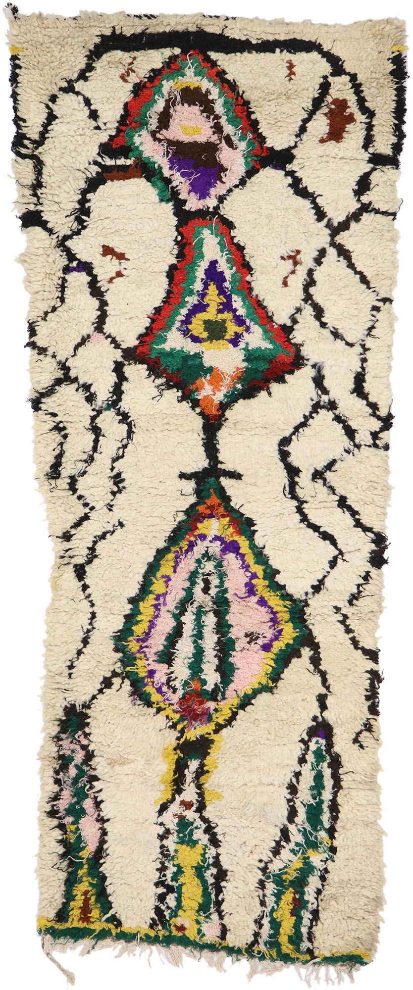 3 x 7 Vintage Moroccan Azilal Rug 21541