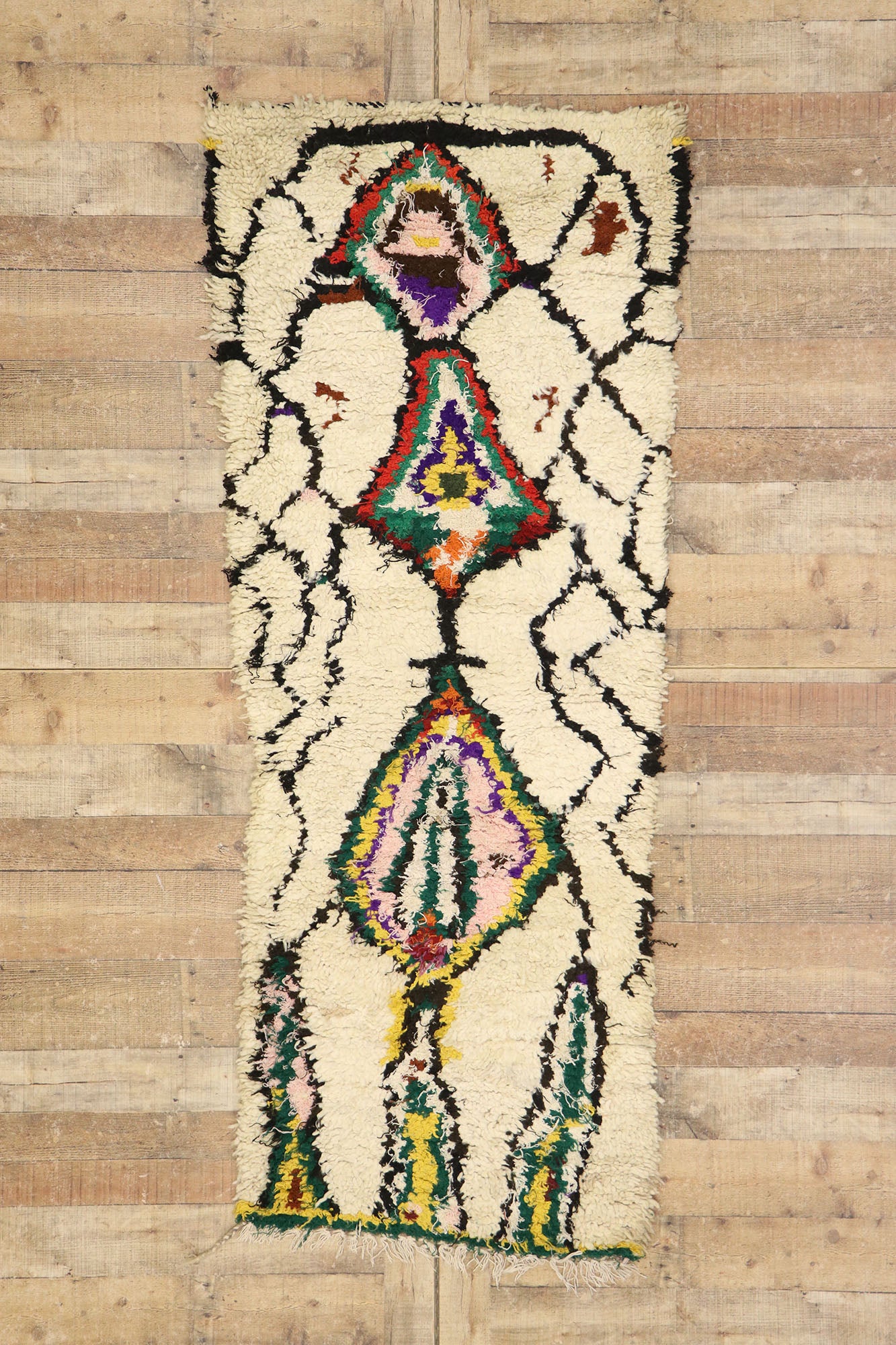 3 x 7 Vintage Moroccan Azilal Rug 21541