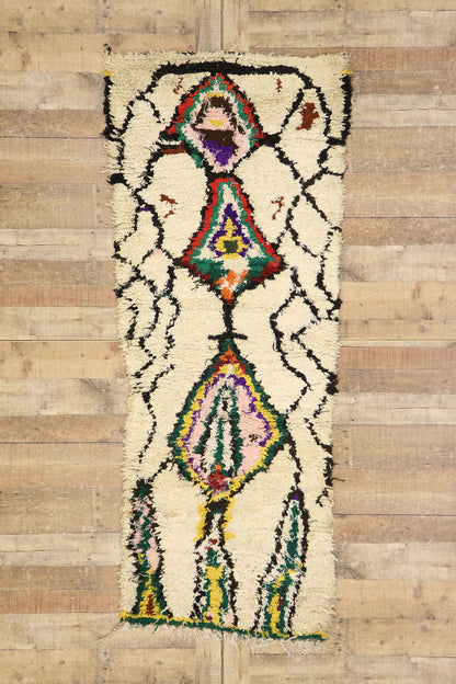 3 x 7 Vintage Moroccan Azilal Rug 21541