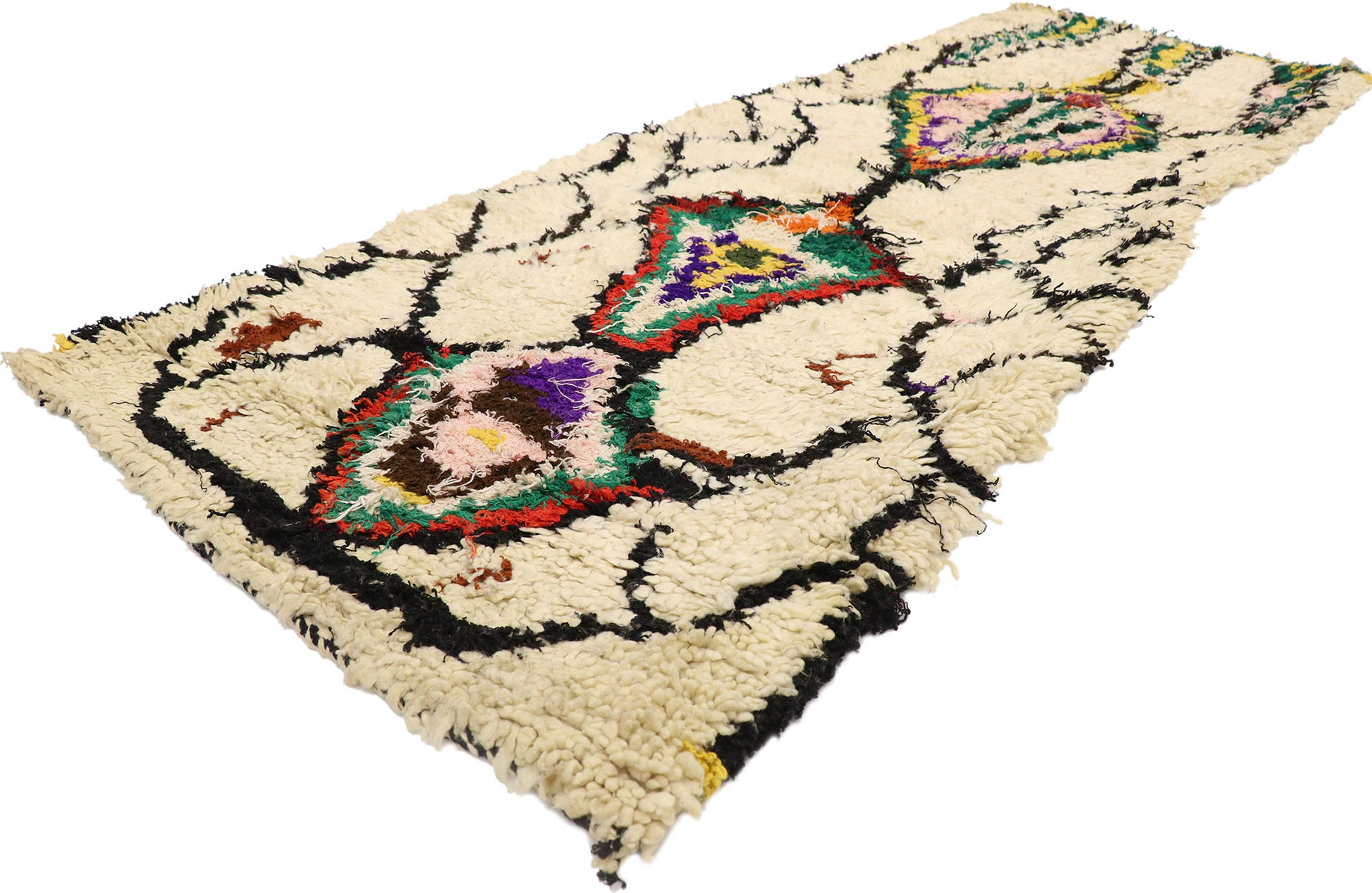 3 x 7 Vintage Moroccan Azilal Rug 21541