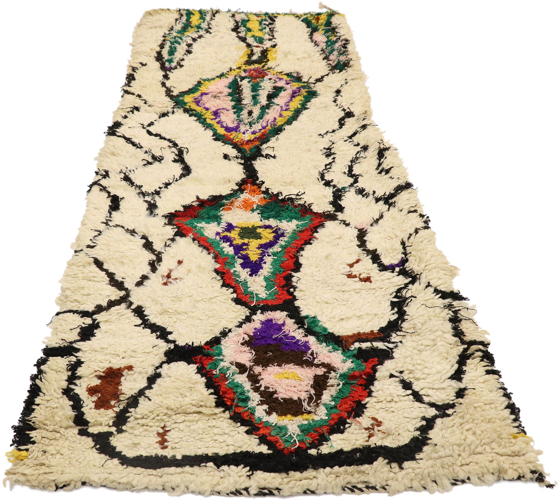 3 x 7 Vintage Moroccan Azilal Rug 21541