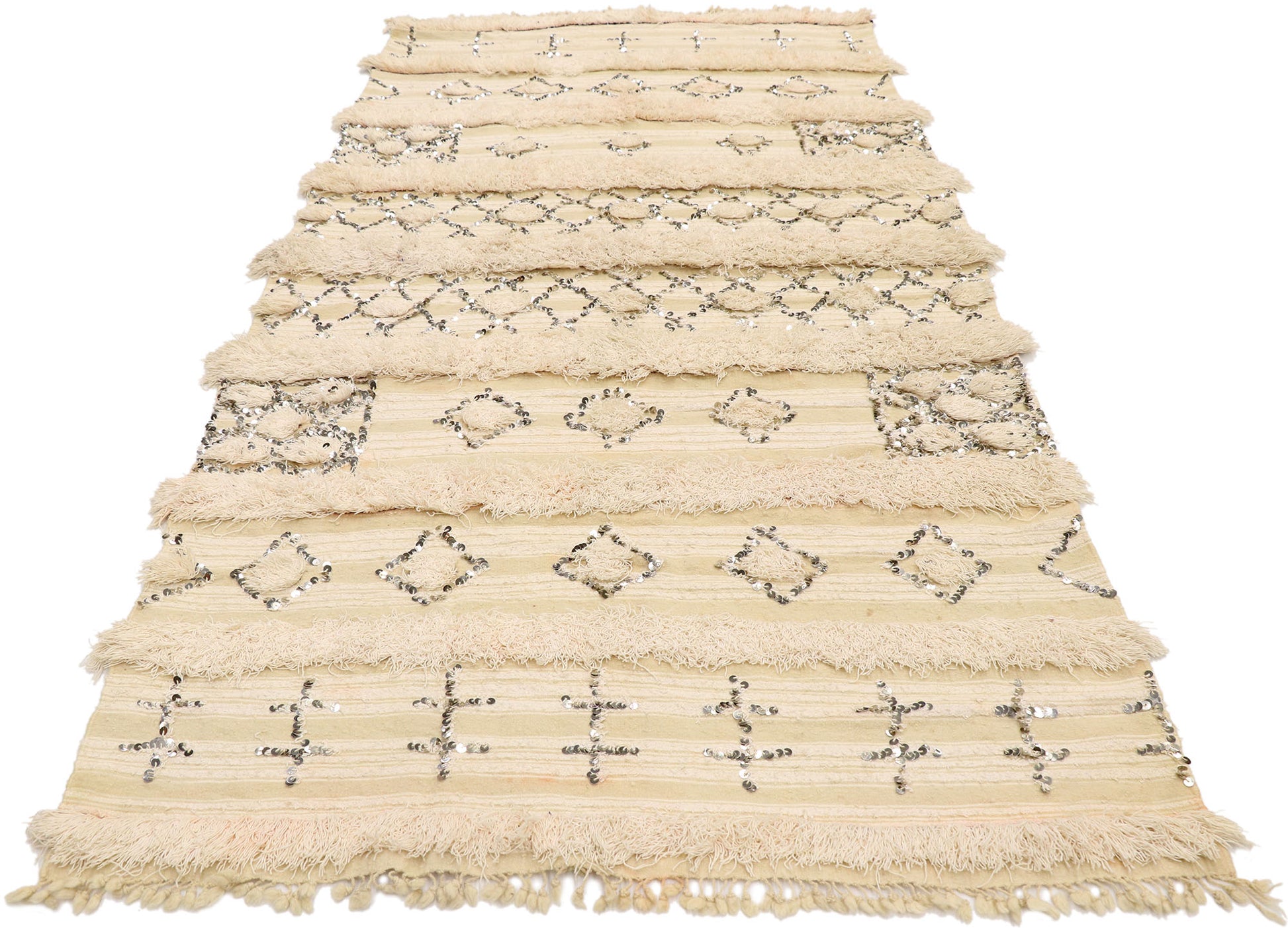4 x 8 Vintage Moroccan Wedding Blanket 21546