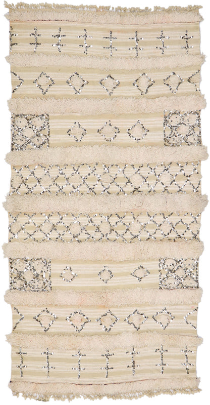 4 x 8 Vintage Moroccan Wedding Blanket 21546