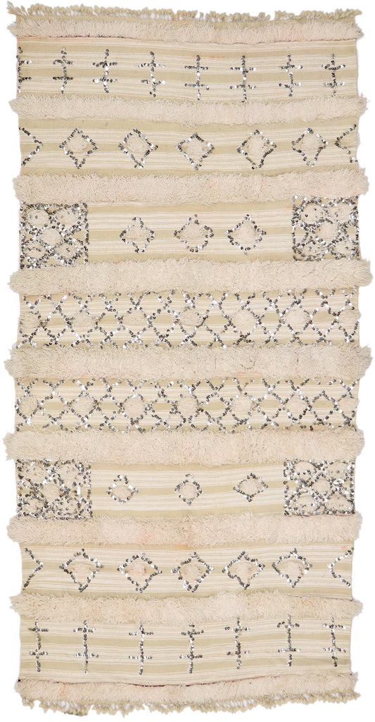 4 x 8 Vintage Moroccan Wedding Blanket 21546