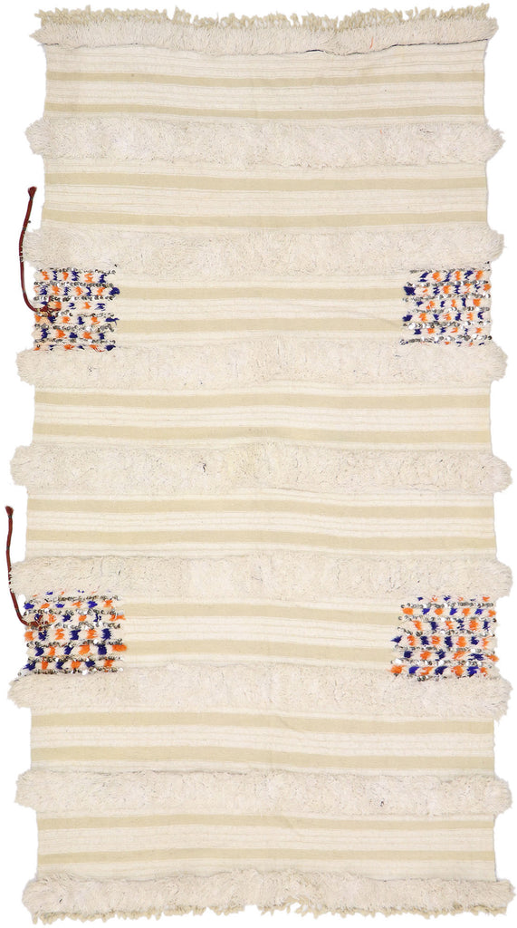 4 x 8 Vintage Moroccan Wedding Blanket 21547