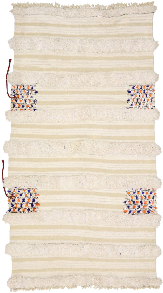 4 x 8 Vintage Moroccan Wedding Blanket 21547