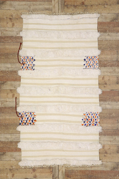 4 x 8 Vintage Moroccan Wedding Blanket 21547