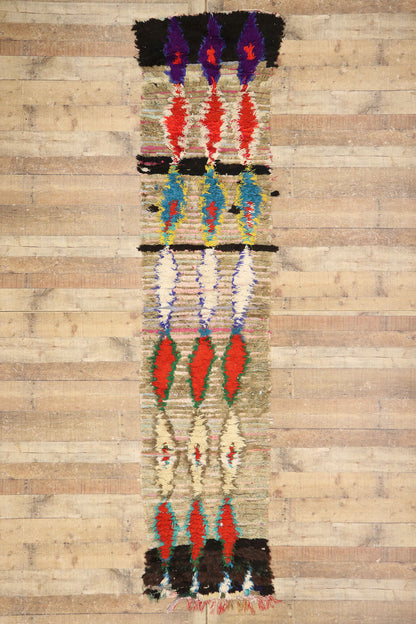 2 x 10 Vintage Moroccan Azilal Rag Rug 21550