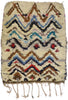 4 x 5 Vintage Boucherouite Moroccan Rag Rug 21552