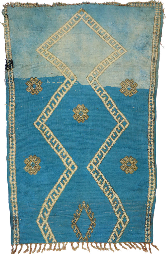 4 x 6 Vintage Moroccan Rug 21556