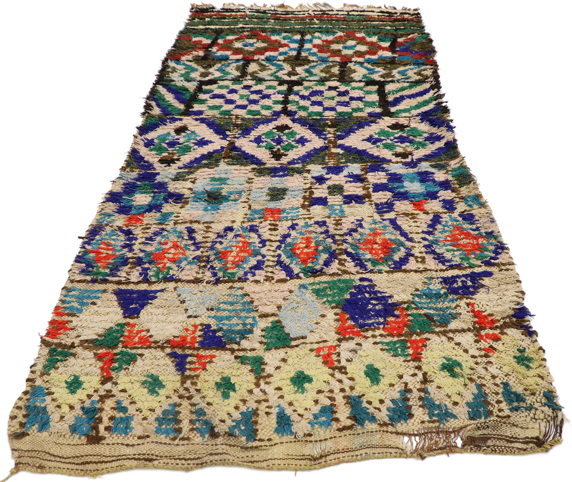 4 x 8 Vintage Moroccan Azilal Rug 21557