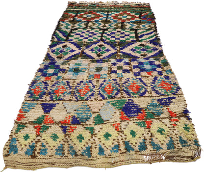 4 x 8 Vintage Moroccan Azilal Rug 21557