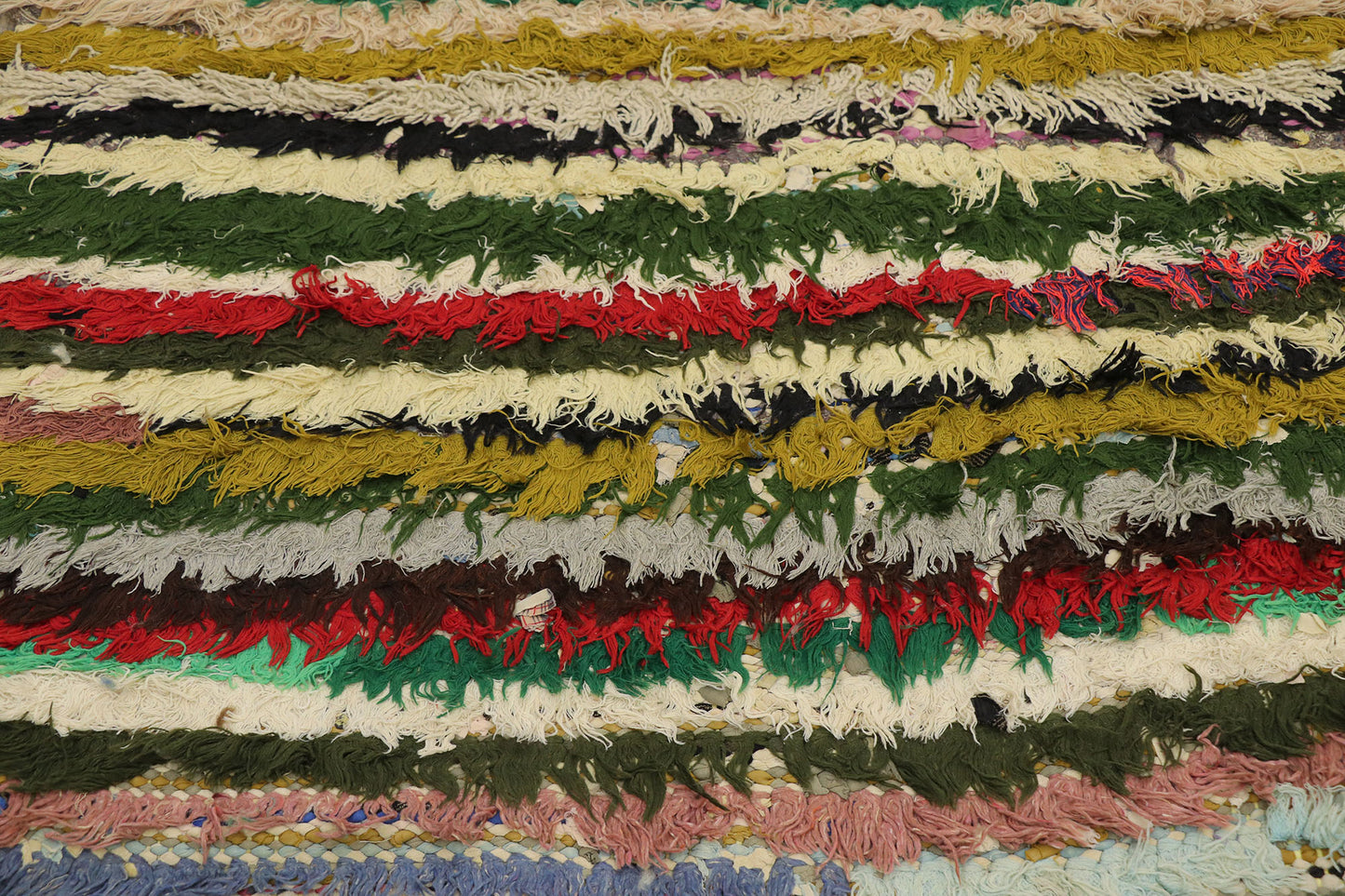 3 x 5 Vintage Moroccan Boucherouite Rug 21563