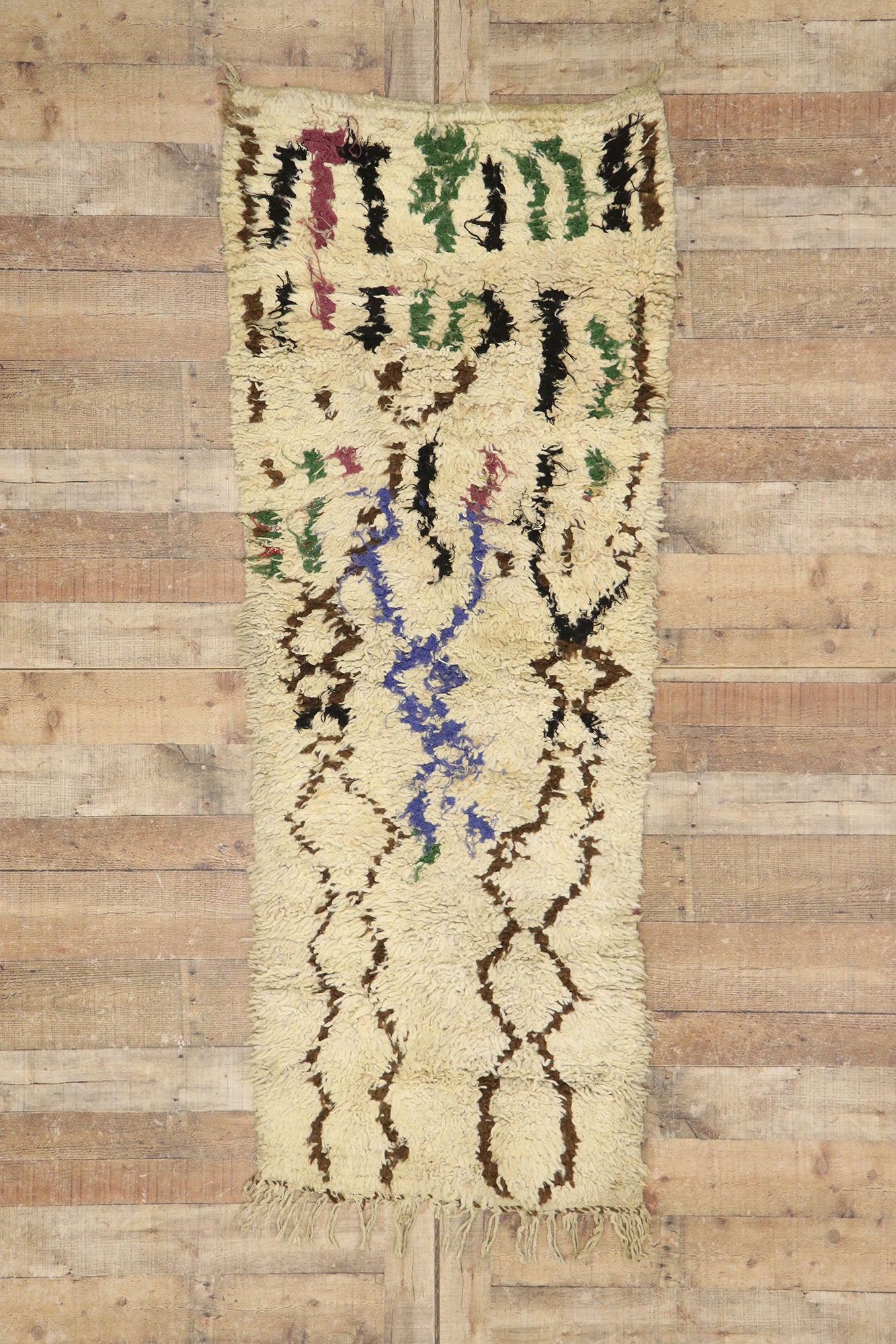 3 x 7 Vintage Moroccan Rug 21565