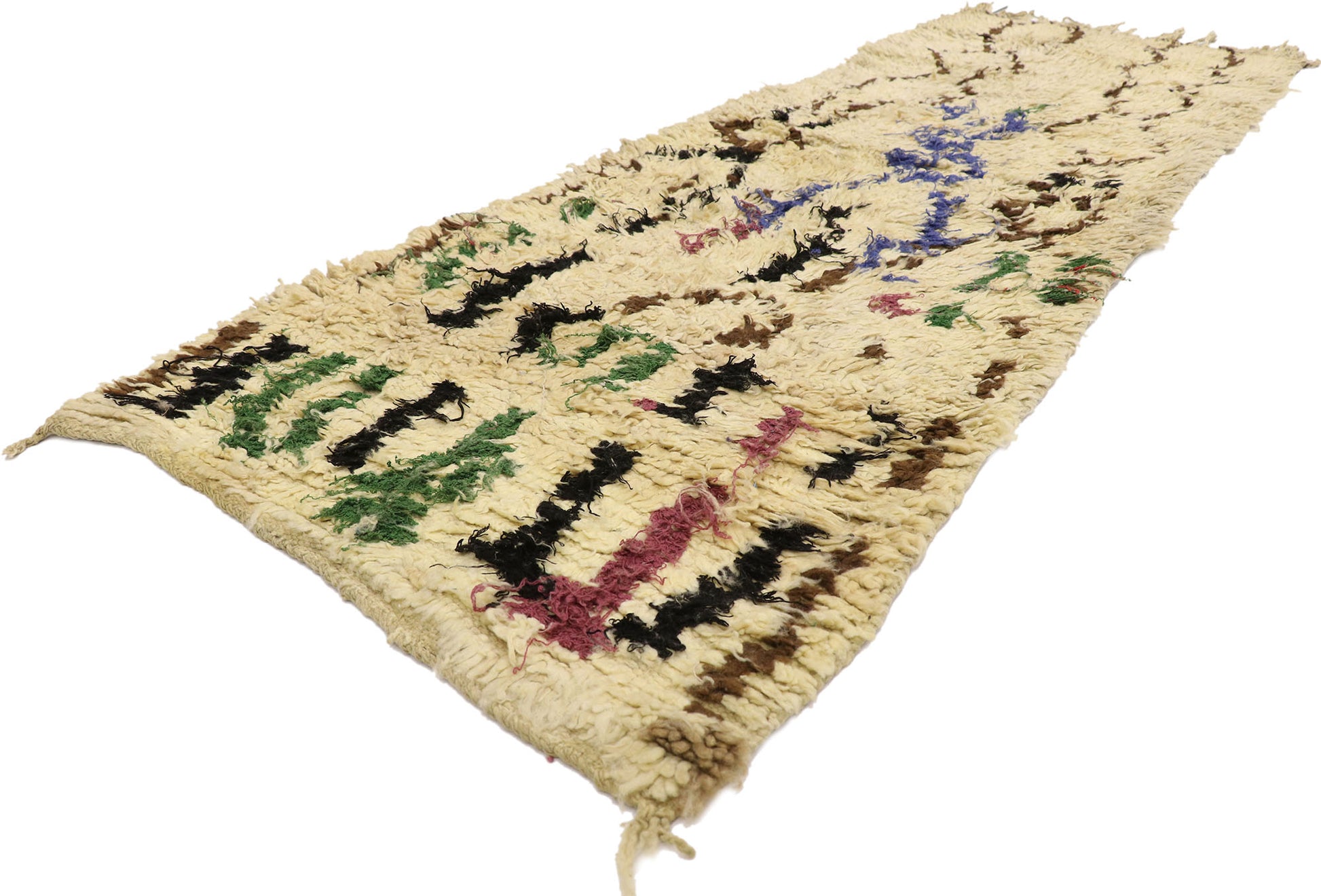 3 x 7 Vintage Moroccan Rug 21565