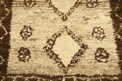 3 x 6 Vintage Neutral Moroccan Rug 21566