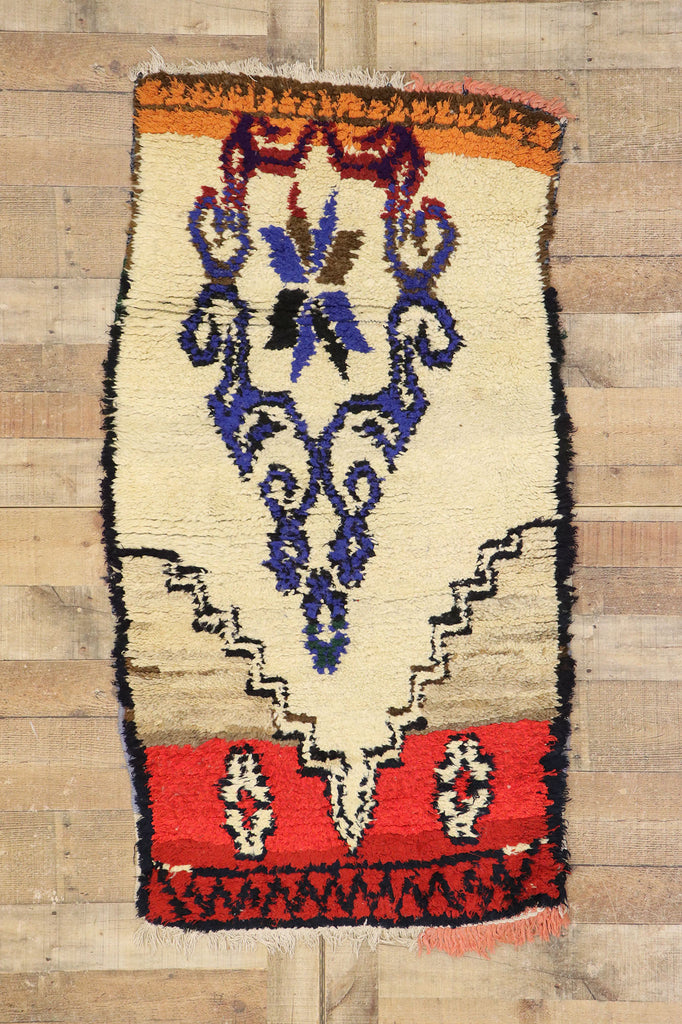 3 x 5 Vintage Moroccan Azilal Rug 21576