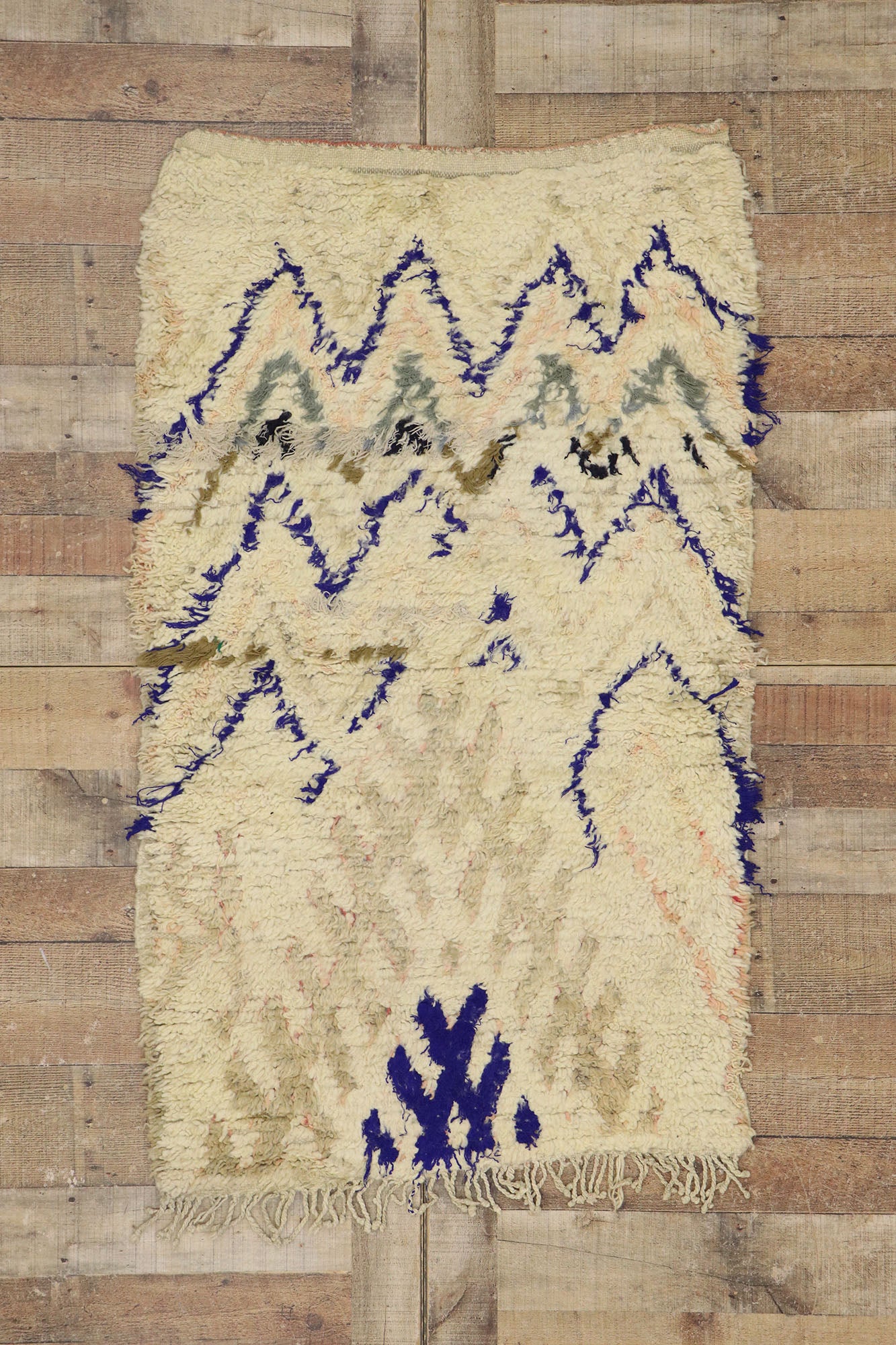 3 x 4 Vintage Moroccan Azilal Rug 21577