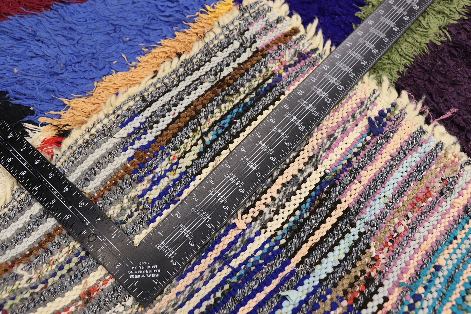 3 x 6 Vintage Moroccan Azilal Rag Rug 21578