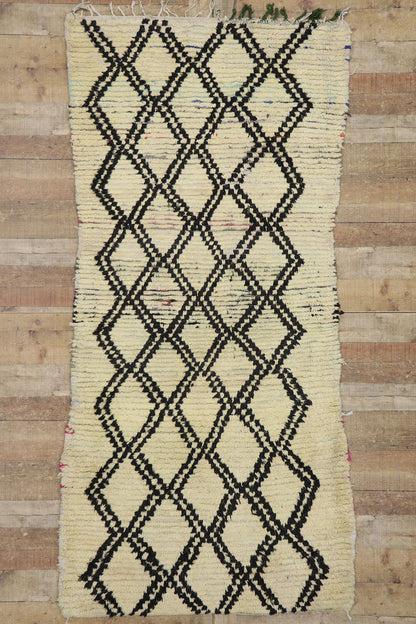 4 x 8 Vintage Moroccan Azilal Rug 21579