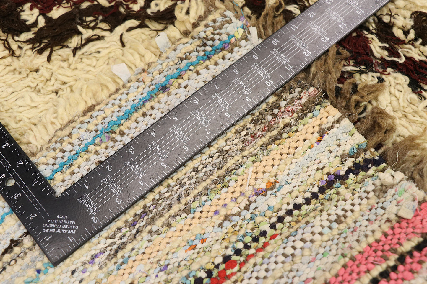 3 x 5 Vintage Moroccan Boucherouite Rug 21580