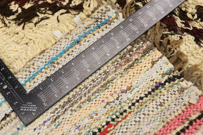 3 x 5 Vintage Moroccan Boucherouite Rug 21580