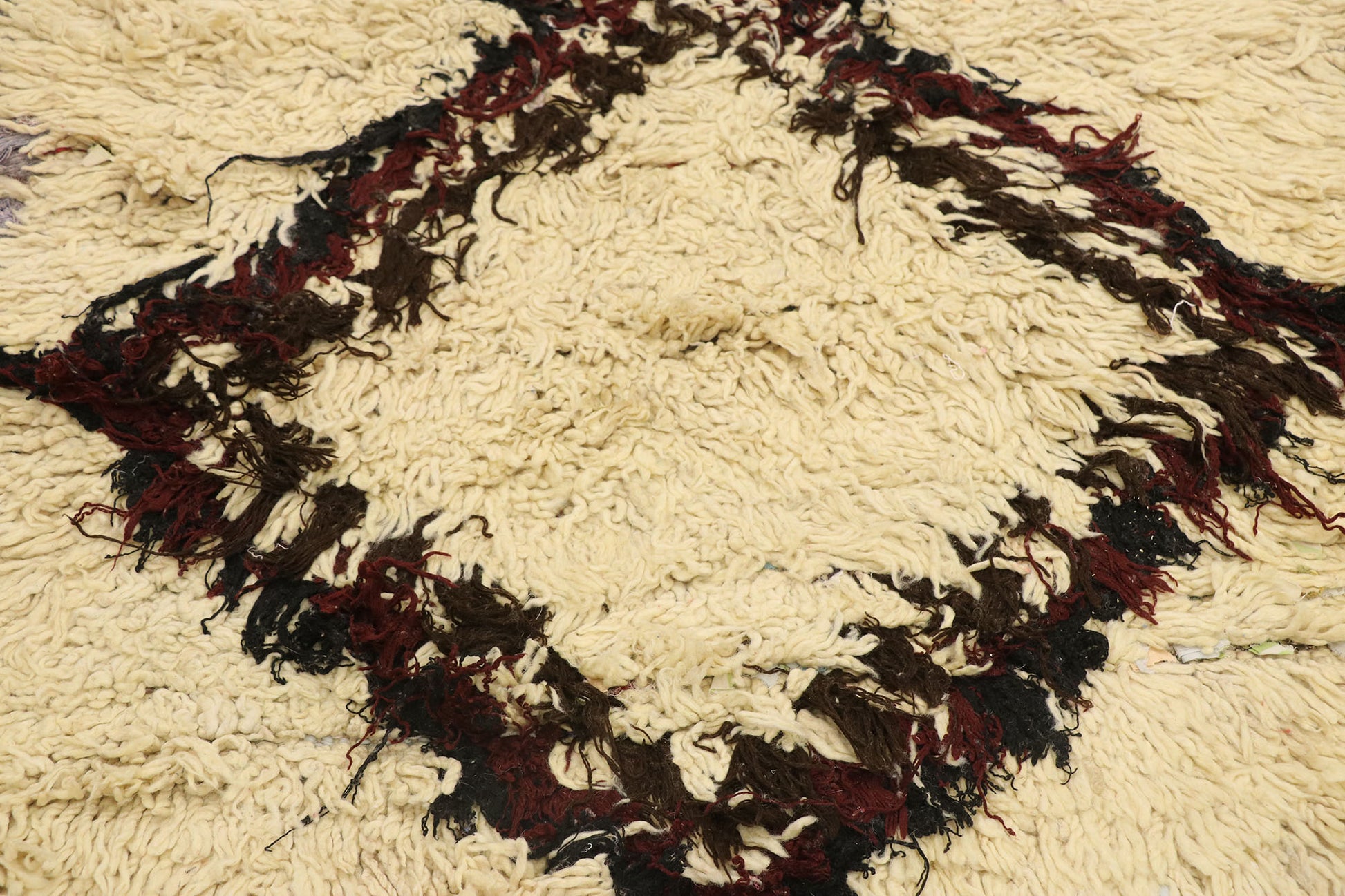 3 x 5 Vintage Moroccan Boucherouite Rug 21580