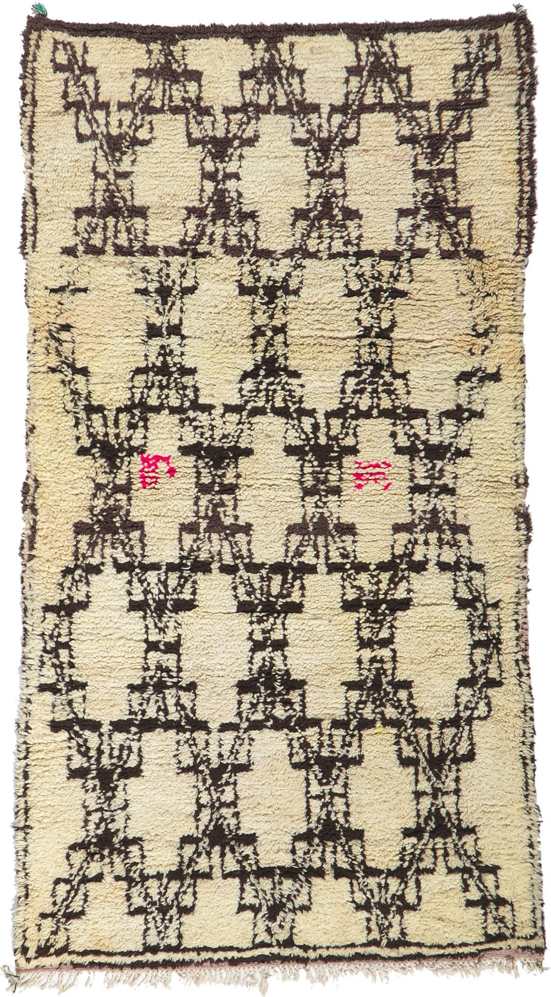 4 x 7 Vintage Moroccan Azilal Rug 21588