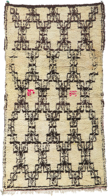 4 x 7 Vintage Moroccan Azilal Rug 21588