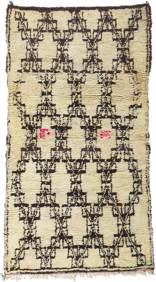 4 x 7 Vintage Moroccan Azilal Rug 21588