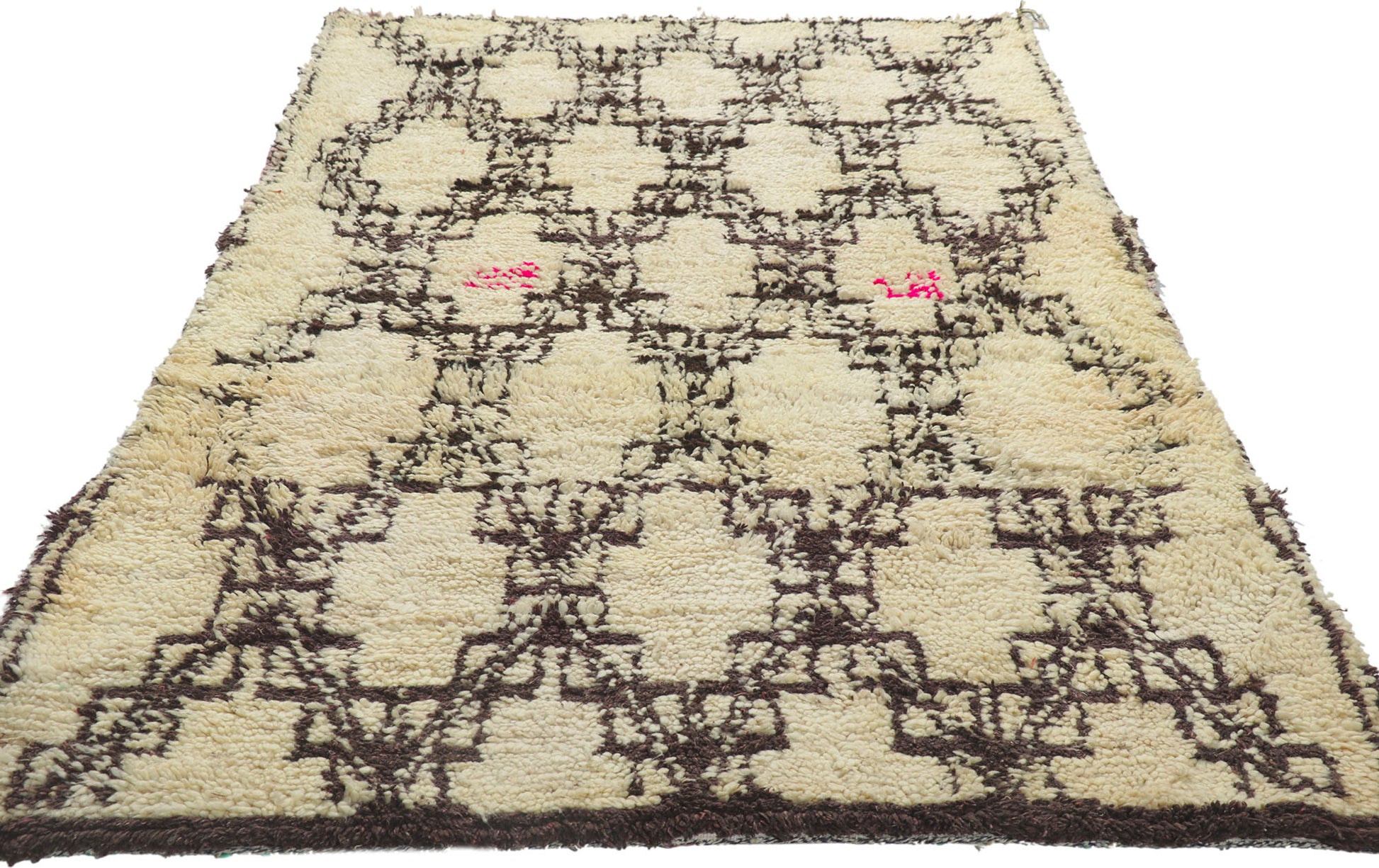 4 x 7 Vintage Moroccan Azilal Rug 21588