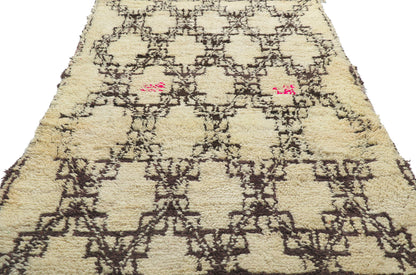 4 x 7 Vintage Moroccan Azilal Rug 21588