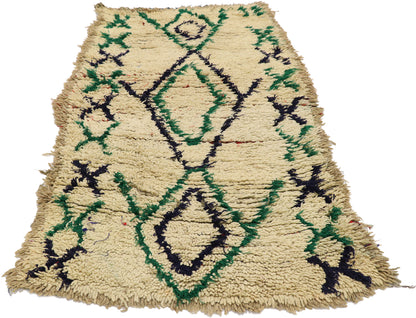 3 x 5 Vintage Moroccan Boucherouite Rug 21590