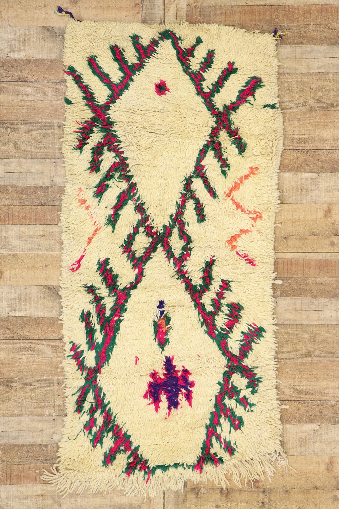 3 x 7 Vintage Moroccan Azilal Rug 21595