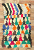 3 x 5 Vintage Moroccan Boucherouite Rug 21601