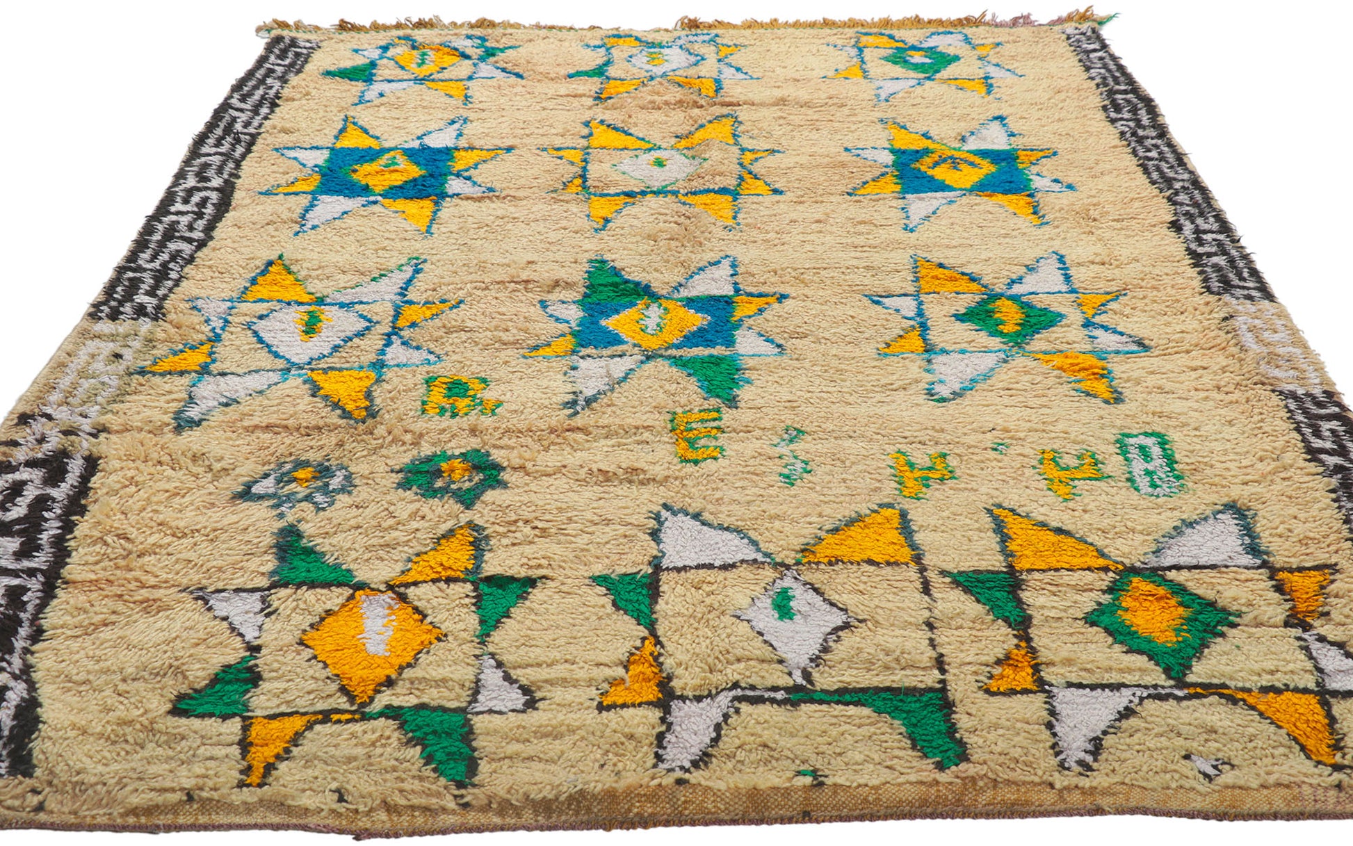 4 x 6 Vintage Moroccan Azilal Rug 21603