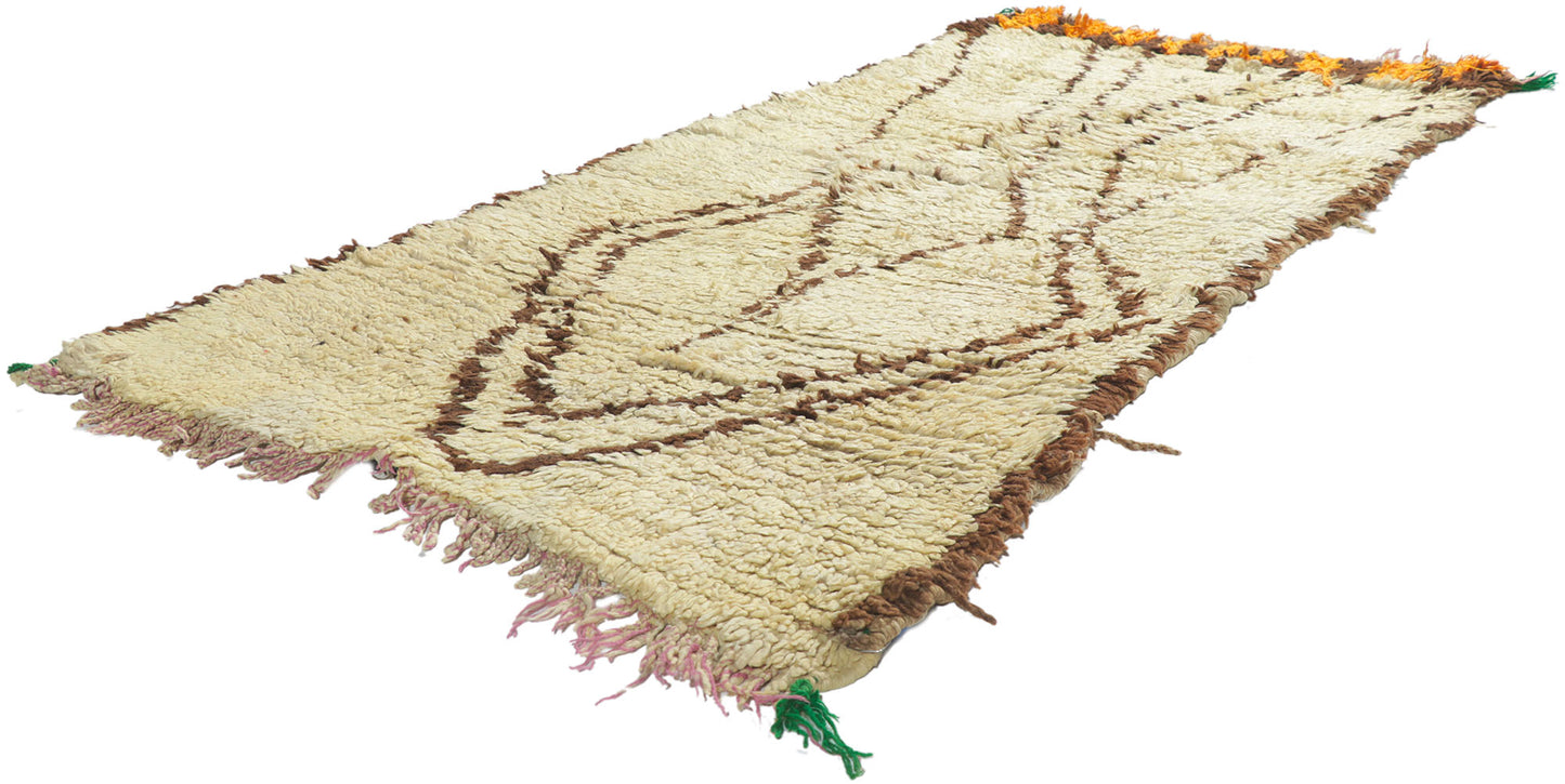 3 x 5 Vintage Moroccan Azilal Rug 21610