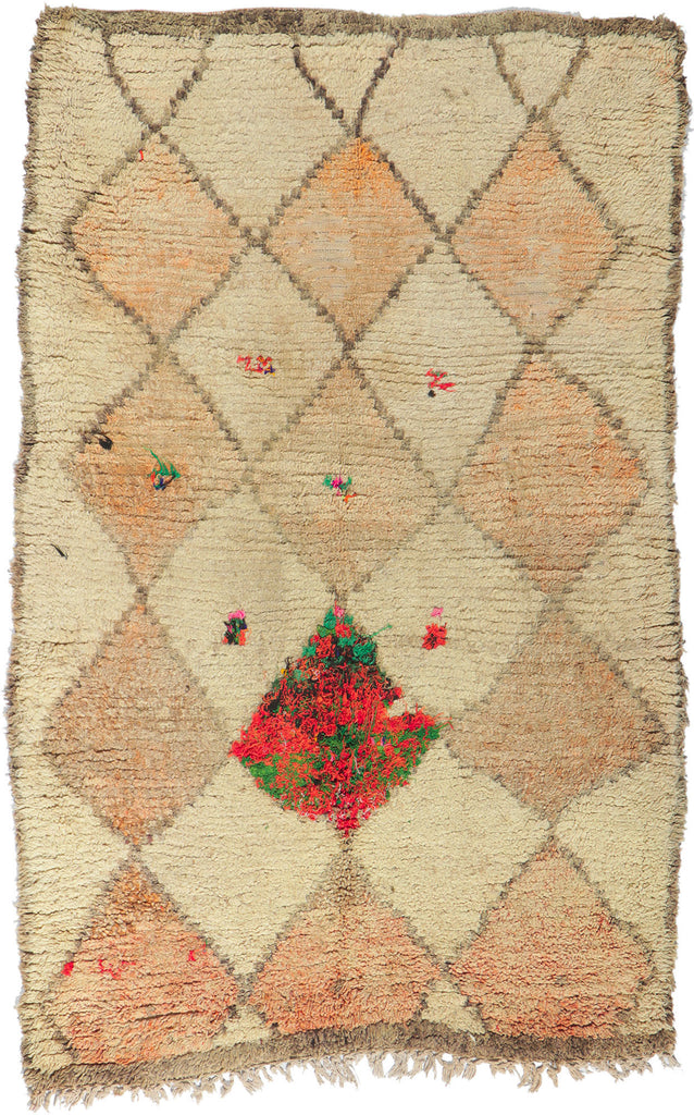 4 x 6 Vintage Moroccan Azilal Rug 21613