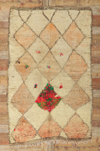 4 x 6 Vintage Moroccan Azilal Rug 21613