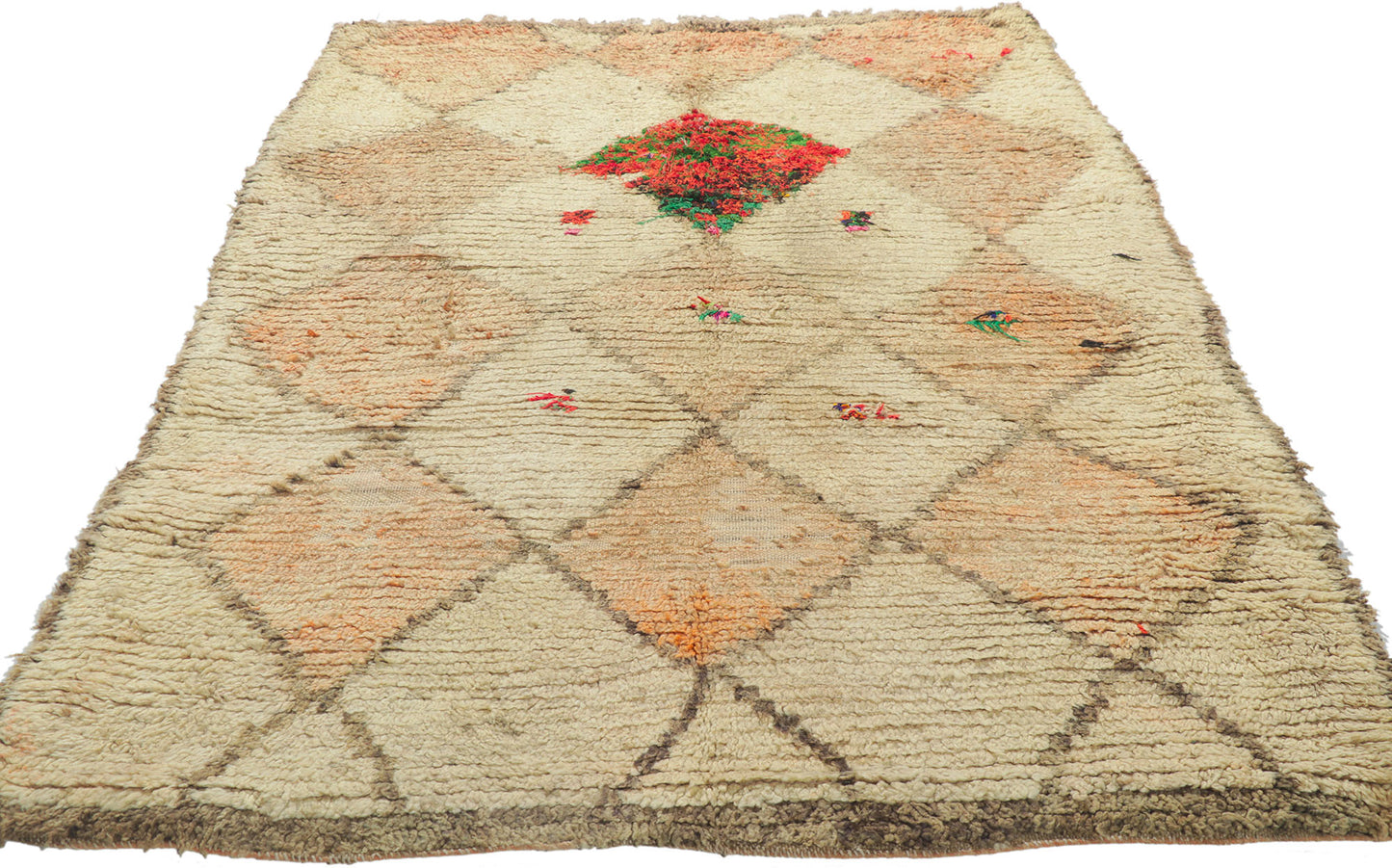 4 x 6 Vintage Moroccan Azilal Rug 21613