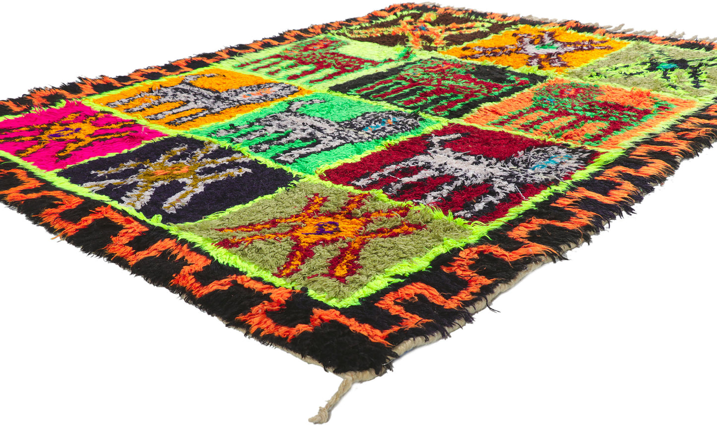 5 x 6 Vintage Moroccan Azilal Rug 21614