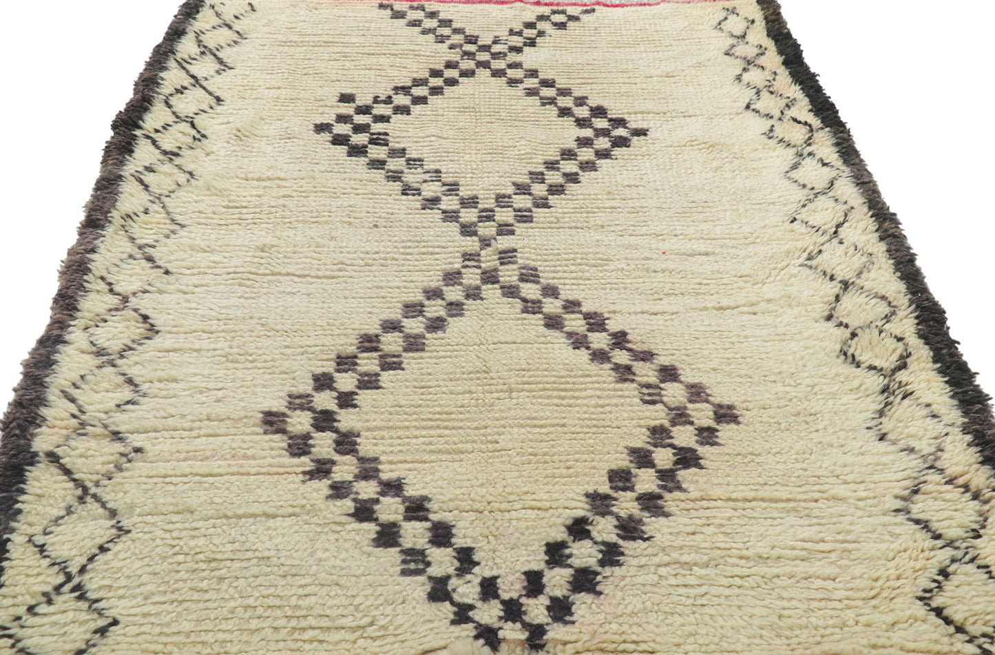4 x 6 Vintage Moroccan Beni Ourain Rug 21615