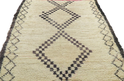 4 x 6 Vintage Moroccan Beni Ourain Rug 21615