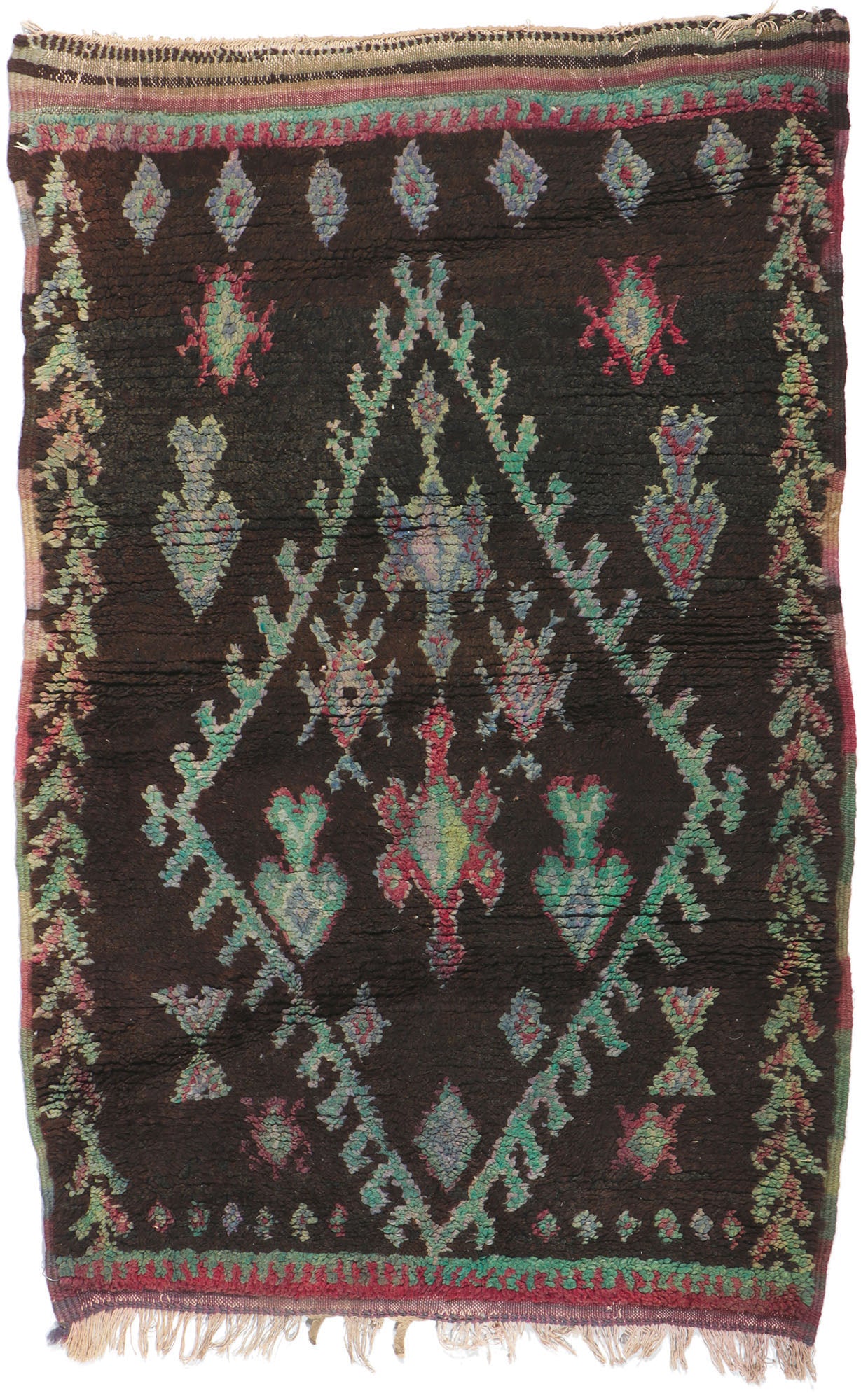 3 x 4 Vintage Moroccan Azilal Rug 21619