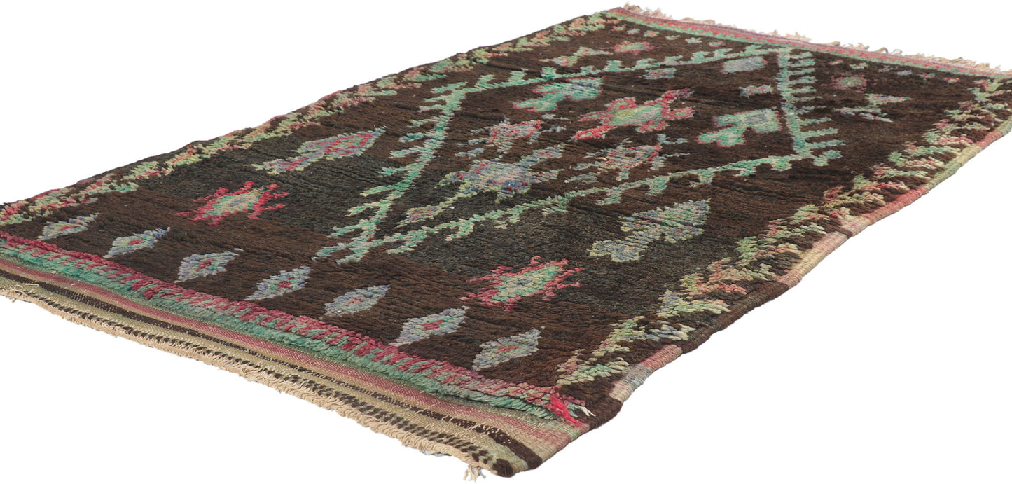 3 x 4 Vintage Moroccan Azilal Rug 21619