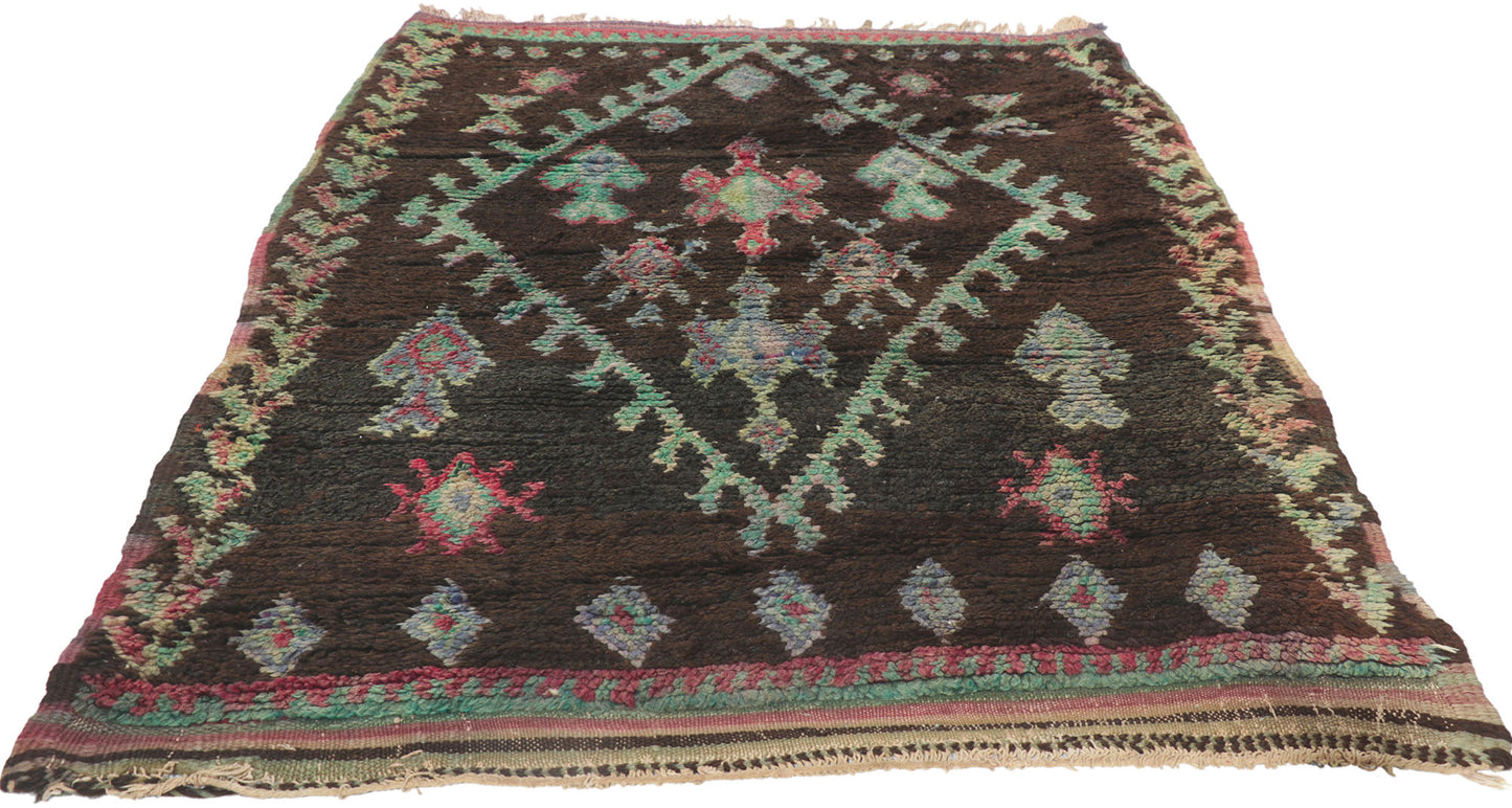 3 x 4 Vintage Moroccan Azilal Rug 21619