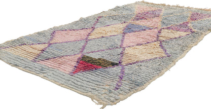 3 x 5 Vintage Moroccan Boucherouite Rag Rug 21620
