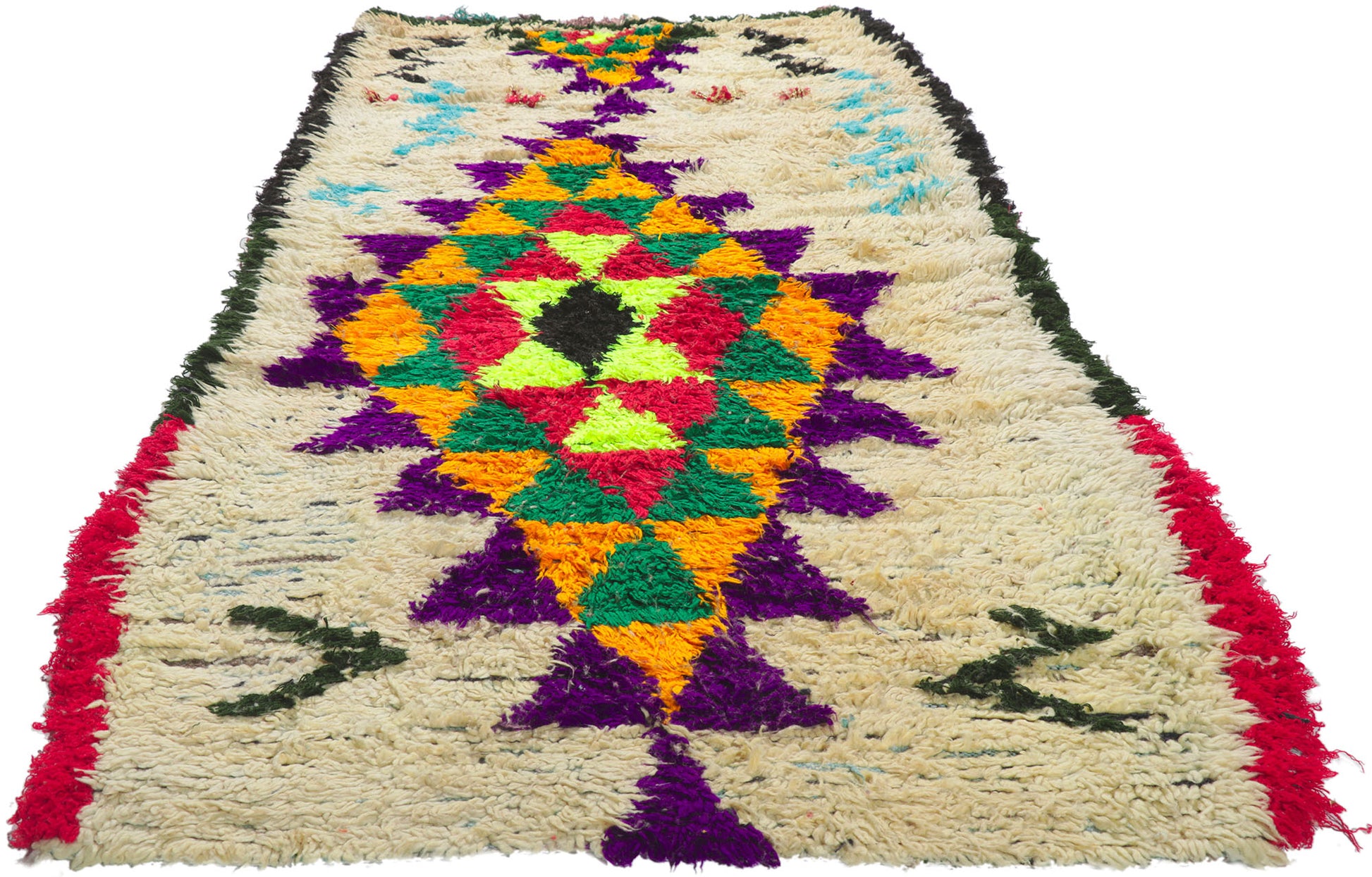 3 x 7 Vintage Moroccan Azilal Rug 21623